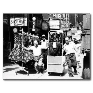 1950's Garment District, New York City Photo Post Card