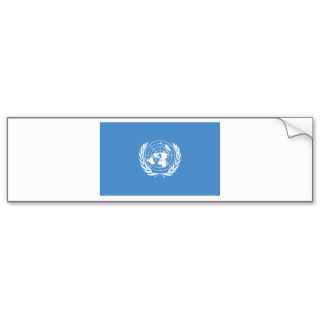 United Nations Flag Bumper Stickers