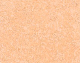 Brewster 499 40502 Ribbon Rose Texture Wallpaper, Peach    