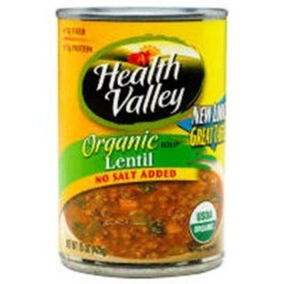 Health Valley Lentil Soup No Salt (12x15 Oz) Health & Personal Care