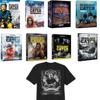 Deadliest Catch All Seasons 1 2 3 4 5 6 7 and 8 (1 8) with Bonus Phil Harris Tribute Tshirt (Men's Medium) Brand New by Discovery Channel  Other Products  