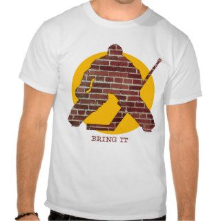 Brick Wall Goalie T shirts