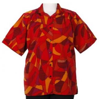 Abstract Sunset s.s. Tunic Plus Size Women's Blouse   5x