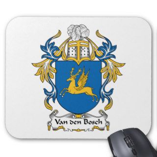 Van den Bosch Family Crest Mouse Pad