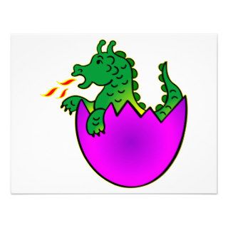 Cute Baby Dragon In Egg Announcement