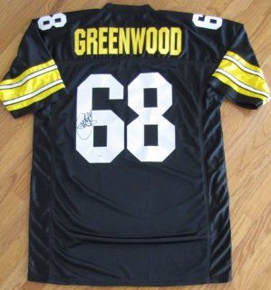 L.C. Greenwood Autographed black jersey   Pittsburgh Steelers   Steel Curtain at 's Sports Collectibles Store
