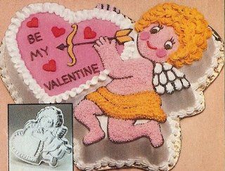 1982 Romantic Cupid's Delight Valentine Heart Cake Pan Mold (502 4262) ~ Retired Collectible   Novelty Cake Pans