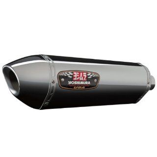 Yoshimura R77 Full Exhaust   Stainless Steel Muffler   Stainless Steel End Cap , Material Stainless Steel 1390006 Automotive