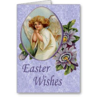 Violet Angel Easter Card