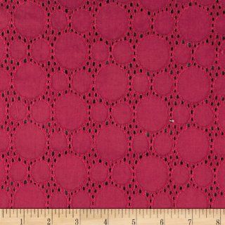 54'' Wide Bubble Eyelet Pink Fabric By The Yard