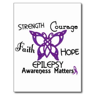 Epilepsy Celtic Butterfly 3 Postcard