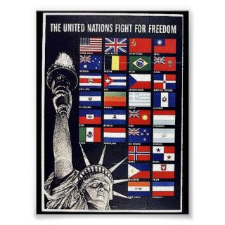 The United Nations Fight For Freedom Posters