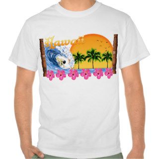 Hawaiian Surfing Tee Shirts