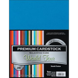 Core'dinations Value Pack Cardstock 8.5"X11" 200/Pkg World Tour   Smooth Darice Cardstock