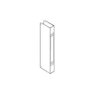 Don Jo 504 CW 22 Gauge Stainless Steel Mortise Lock Wrap Around Plate, Satin Stainless Steel Finish, 5" Width x 12" Height, 1 3/4" Door Size, For 86 Cut Out Cabinet And Furniture Hinges