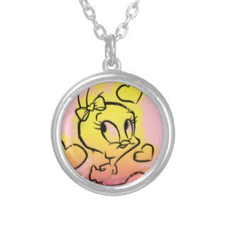 Tweety With Hearts Necklace
