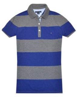 Tommy Hilfiger Women's Wide Stripes Stretch Logo Polo T Shirt