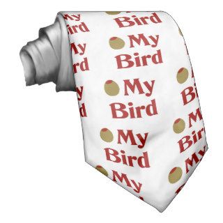 Olive (I Love) My Bird Neckwear