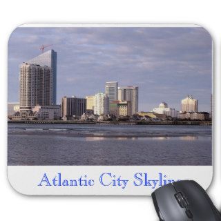 Atlantic City Skyline mouse pad