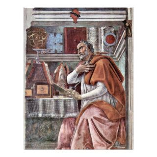 St. Augustine In Contemplative Prayer By Sandro Flyers