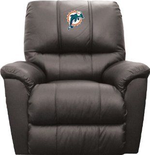 Miami Dolphins XZipit Rocker Recliner with Logo Panel  Sports Fan Recliners  Sports & Outdoors