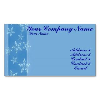 A Snowflake Stripe Business Card Templates