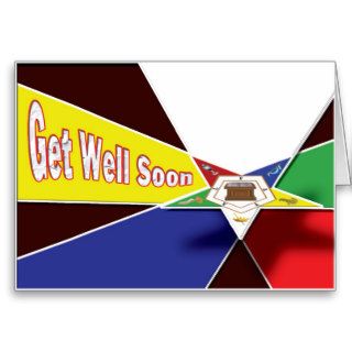 OES Get Well Soon Greeting Cards
