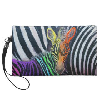 Dare to be different Baby Zebra Design by GG Burns Wristlet Purse