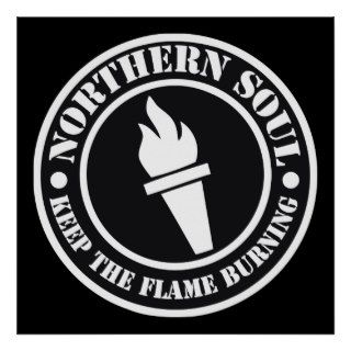 Retro Northern Soul style design Posters