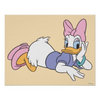 Daisy Duck Laying Down Posters