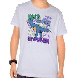 T Rex Here Comes Trouble T Shirt