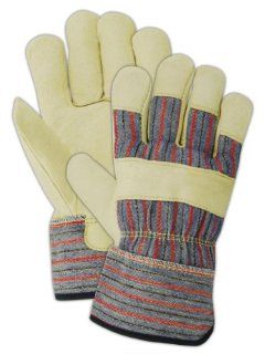 Magid TB524ET Work Grade Collection Grain Pigskin Gunn Cut Gloves, Men's One Size    