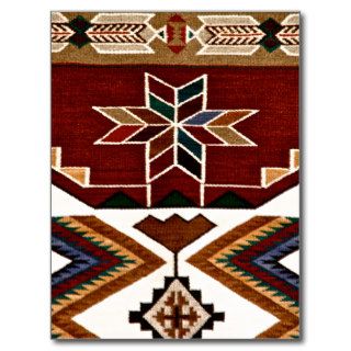 Navajo Aztec Native American Tribal Weaving Post Cards