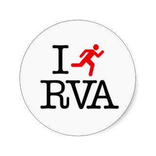 i run RVA Stickers