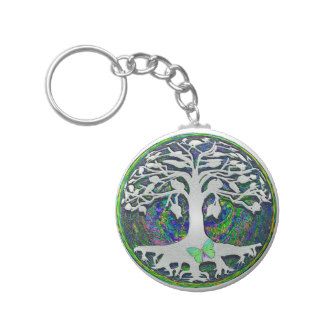 Tree of Life New Beginnings by Amelia Carrie Keychains