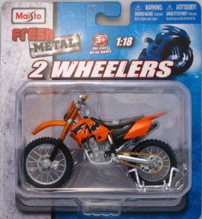 Maisto Fresh Metal 2 Wheelers ~ KTM 525 SX M Orange Red 118 Toys & Games
