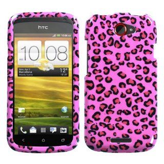 Design Graphic Plastic Case Protector Cover (Pink Leopard) for HTC One S OneS 1S T Mobile Cell Phones & Accessories