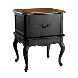 Home Decorators Collection 24 in. W Provence Black with Chestnut Top Single 1 Drawer Horizontal File Cabinet 0505300210