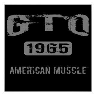 1965 GTO American Muscle Poster