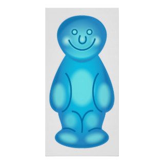 Blue Jelly Baby Poster