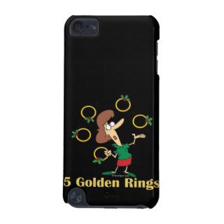 five golden gold rings 5th fifth day of christmas iPod touch (5th generation) covers