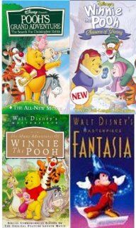 walt disney's 5 pack Pooh's Grand Adventure   The Search for Christopher Robin , The Many Adventures of Winnie the Pooh (Walt Disney's Masterpiece), Winnie the Pooh   Seasons of Giving , Fantasia (Walt Disney's Masterpiece) , The Lion King