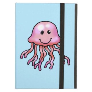 Cute pink jellyfish iPad air cases