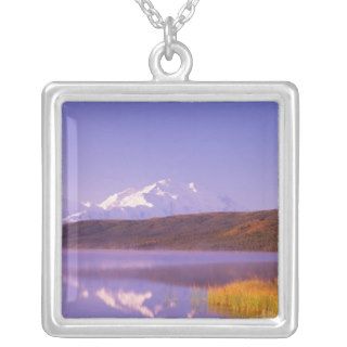 NA, USA, Alaska, Denali NP, Wonder Lake, Mt. Personalized Necklace