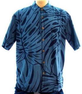 Kahala Syri's Leaf Shirt Tropical Aloha Hawaiian Shirt (XL) at  Mens Clothing store Button Down Shirts