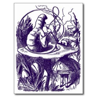 Postcard  Alice in Wonderland   Caterpillar