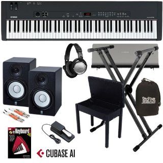 Yamaha CP33 Stage Piano COMPLETE BUNDLE w/ Studio Monitor Speakers Musical Instruments