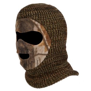 QuietWear Youth Knit and Fleece Patented Light Camouflage Mask Quiet Wear Hunting Hats