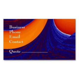 Blue N Orange   business Business Card Templates