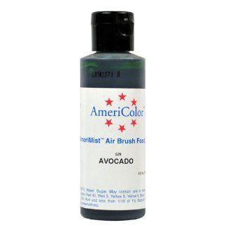 Badger Air Brush Company AC 529 Americolor Amerimist 4 1/2 Ounce Edible Airbrush Ready Food Color, Avocado
